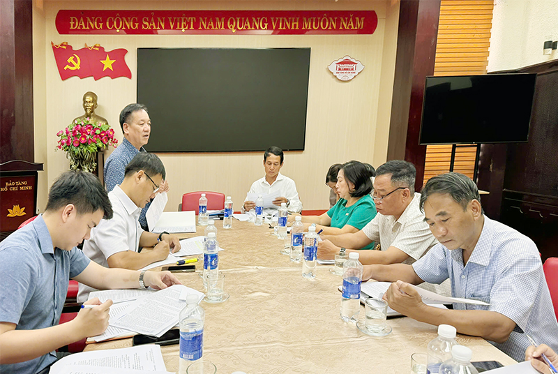 Đoàn rà soát các cuộc thanh tra về kinh tế - xã hội của Ban Chỉ đạo phòng, chống tham nhũng, lãng phí, tiêu cực thành phố làm việc với Nhà hát Nghệ thuật Ca kịch Huế và Bảo tàng Hồ Chí Minh