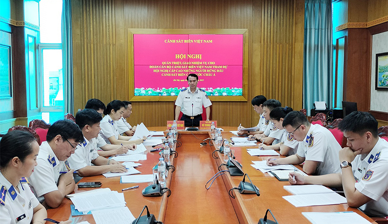 Cảnh sát biển Việt Nam giao nhiệm vụ cho đoàn công tác tham dự HACGAM - 21