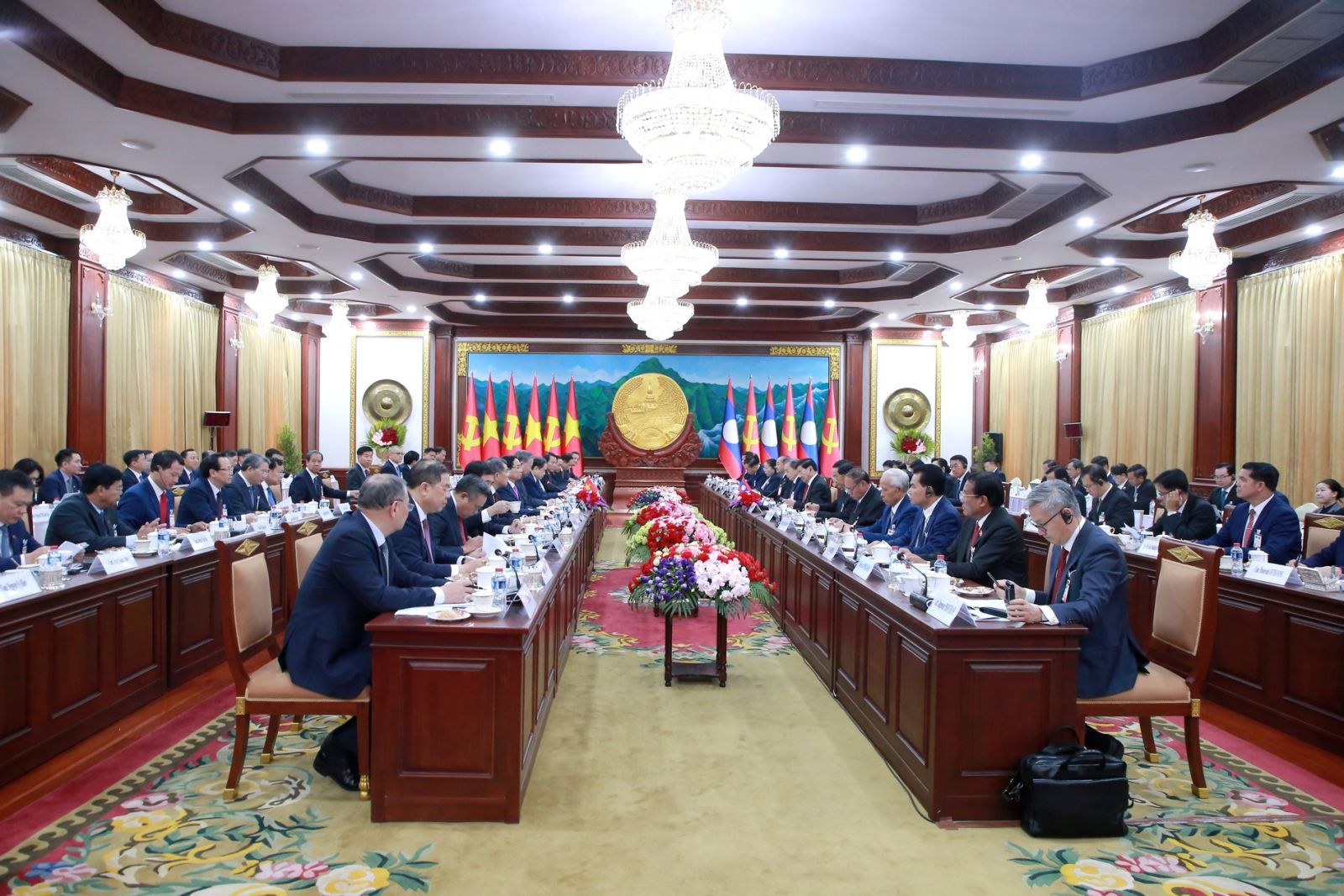 Tổng Bí thư Tô Lâm hội đàm Tổng Bí thư, Chủ tịch nước Lào Thongloun Sisoulith