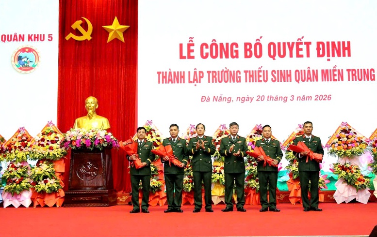 Thành lập Trường Thiếu sinh quân miền Trung, tuyển sinh trên địa bàn Quân khu 4 và 5