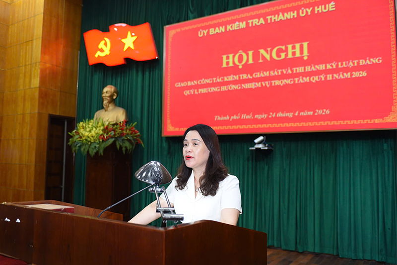 Tăng cường kiểm tra, giám sát, nâng cao hiệu quả thi hành kỷ luật Đảng quý II/2026