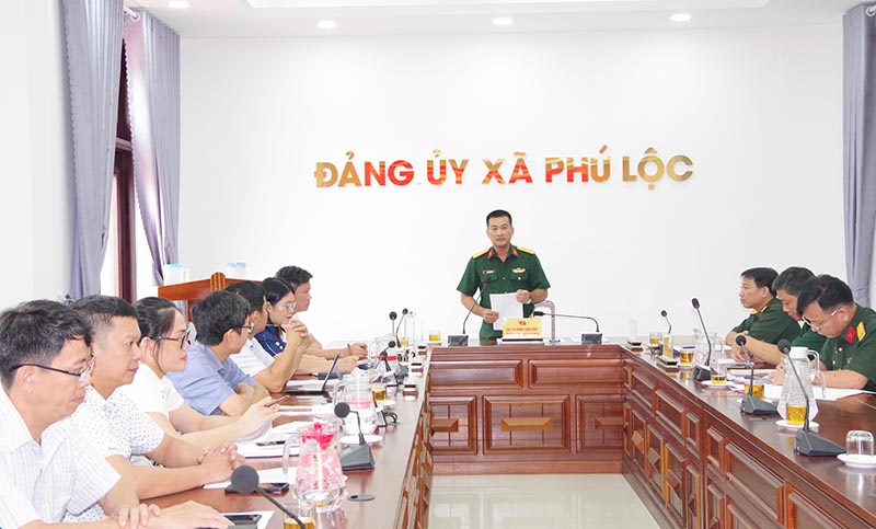 Đoàn kiểm tra 496 thông báo kết luận kiểm tra đối với Ban Thường vụ Đảng ủy xã Phú Lộc
