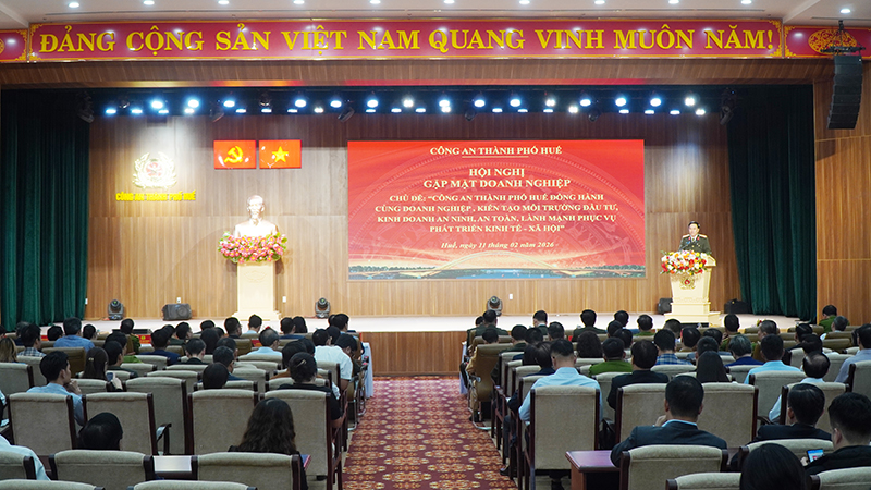 Công an Thành phố đồng hành cùng doanh nghiệp kiến tạo môi trường đầu tư, kinh doanh an ninh, an toàn, lành mạnh