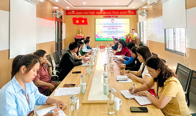 Phường Vỹ Dạ: Tổ chức Hội nghị hiệp thương lần thứ ba thống nhất lập danh sách chính thức những người ứng cử Đại biểu Hội đồng nhân dân phường nhiệm kỳ 2026 - 2031