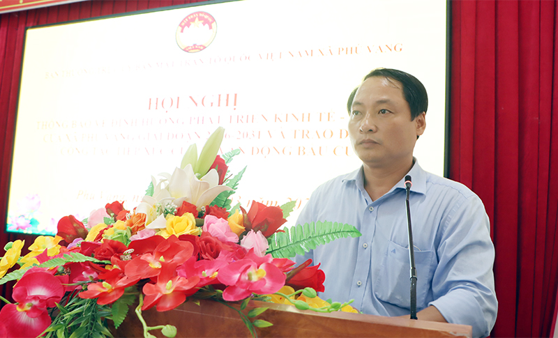 Phú Vang: Hội nghị thông tin tình hình kinh tế - xã hội địa phương cho những người ứng cử đại biểu HĐND xã, nhiệm kỳ 2026 - 2031
