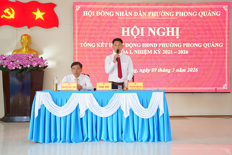 Phong Quảng: HĐND phường tổng kết hoạt động nhiệm kỳ 2021 – 2026