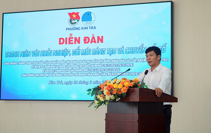 Kim Trà tổ chức Diễn đàn thanh niên khởi nghiệp, đổi mới sáng tạo và chuyển đổi số