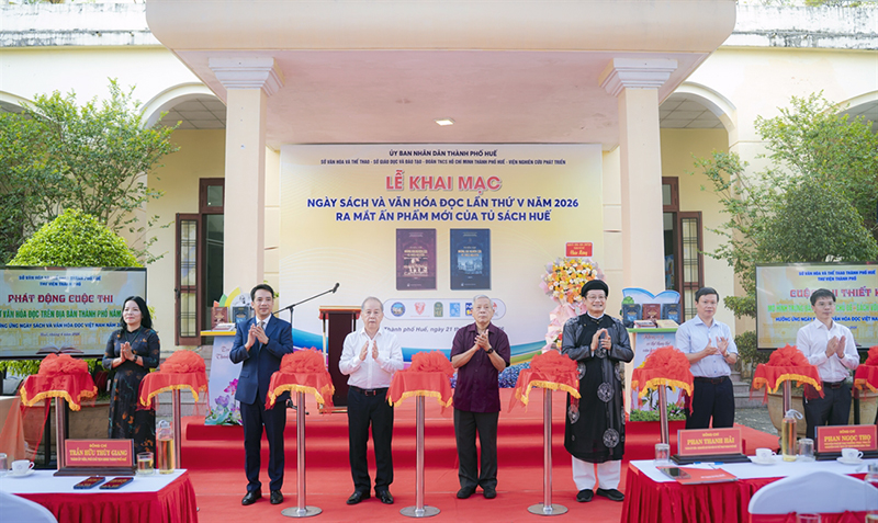 Khai mạc Ngày Sách và Văn hóa đọc Việt Nam lần thứ 5 với chủ đề “Sách - Tri thức - Khát vọng phát triển đất nước” tại Huế