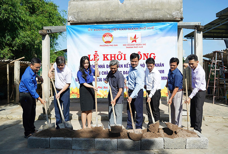 Phường Phú Bài khởi công xây dựng Nhà Đại đoàn kết