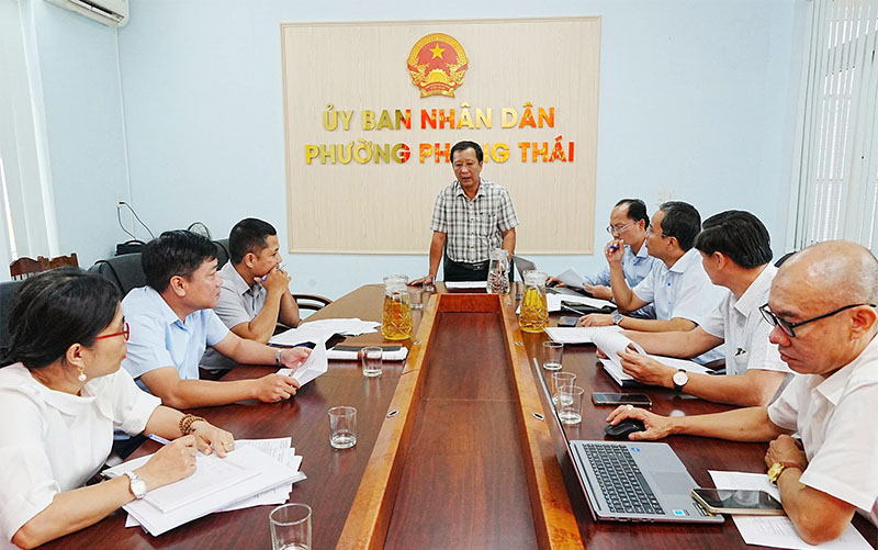 Phường Phong Thái: Đẩy nhanh tiến độ thi công xây dựng, đảm bảo giải ngân vốn đầu tư công trên địa bàn
