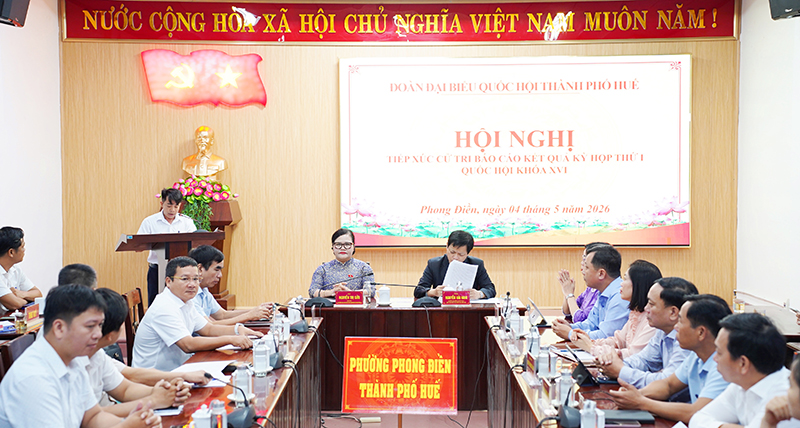 Đoàn ĐBQH thành phố tiếp xúc cử tri để thông báo kết quả Kỳ họp thứ nhất, Quốc hội khóa XVI
