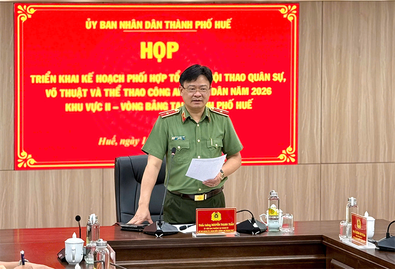 Chủ động, khẩn trương chuẩn bị Hội thao quân sự, võ thuật và thể thao CAND năm 2026, Khu vực II, Vòng bảng tại TP. Huế