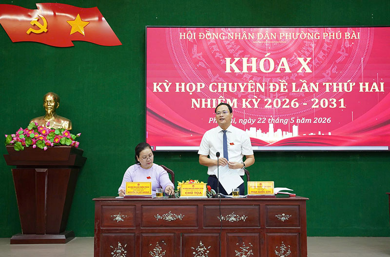 HĐND phường Phú Bài thông qua kế hoạch đầu tư công năm 2026