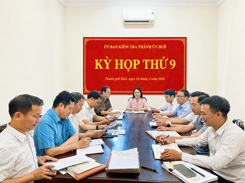 THÔNG CÁO BÁO CHÍ: Kỳ họp lần thứ 9 của Ủy ban Kiểm tra Thành ủy Huế