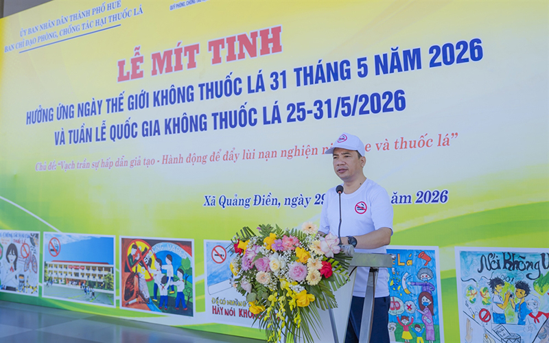 Hưởng ứng Ngày Thế giới không thuốc lá 31/5 và Tuần lễ Quốc gia không thuốc lá năm 2026