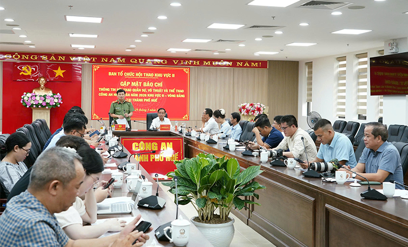 Công an Thành phố Huế sẵn sàng cho Hội thao quân sự, võ thuật và thể thao CAND 2026