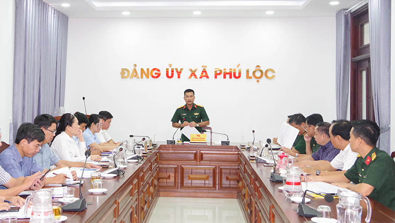 Công bố quyết định kiểm tra của Ban Thường vụ Thành ủy Huế đối với Ban Thường vụ Đảng ủy, Bí thư và các Phó Bí thư Đảng ủy xã Phú Lộc