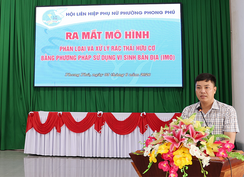 Phường Phong Phú: Ra mắt mô hình sinh kế IMO cho hội viên Hội LHPN phường