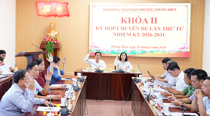 Phong Điền: HĐND phường thông qua Nghị quyết về sắp xếp, thành lập tổ dân phố
