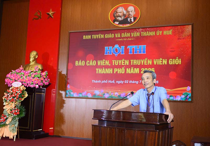 Khai mạc Hội thi Báo cáo viên, Tuyên truyền viên giỏi thành phố năm 2026