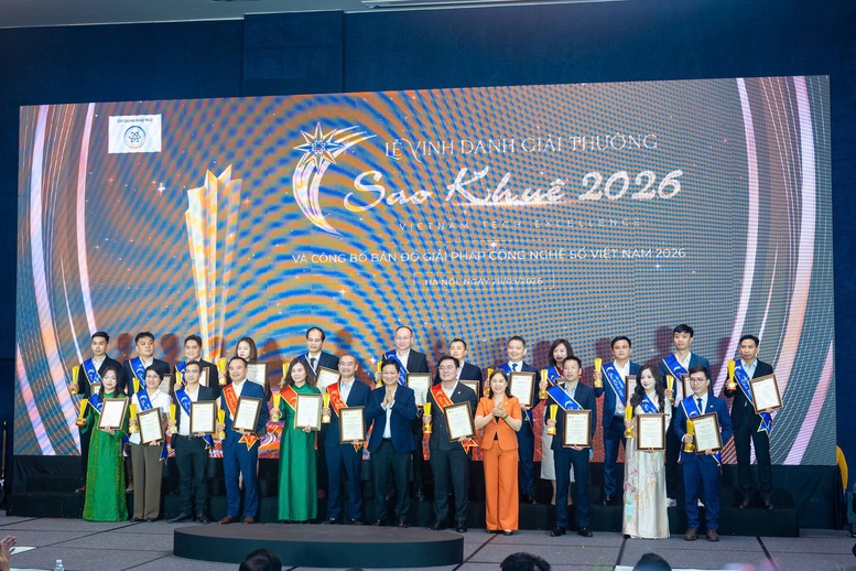 Giải thưởng Sao Khuê 2026 vinh danh 123 giải pháp công nghệ số Make in Vietnam